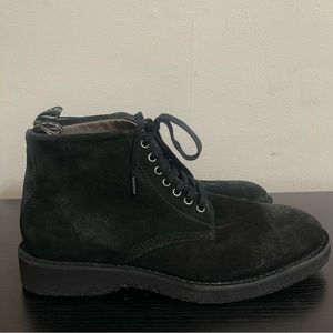 ALL SAINTS Men’s Mathias Suede Lace Up Boots in Black Size 10